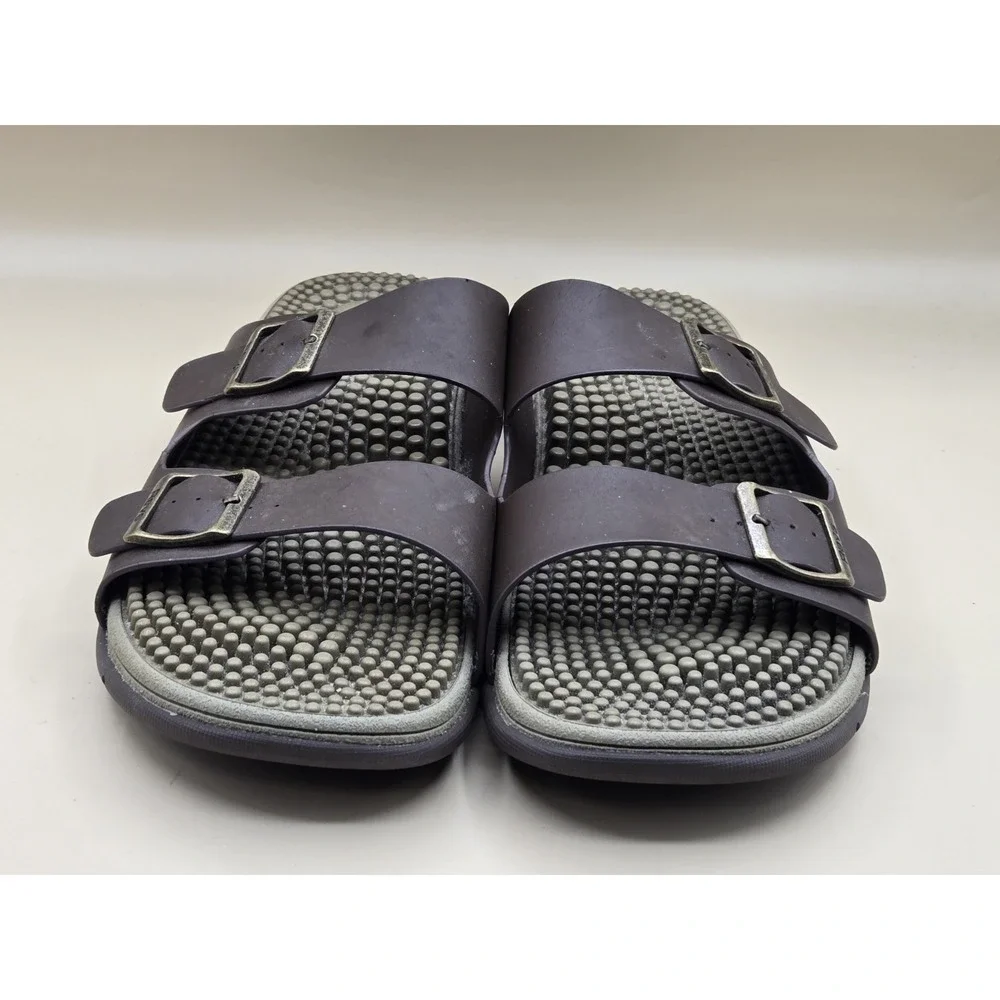 Revs Premium Reflexology Massage Sandals Shock Absorbing Cushion Comfort Size 11